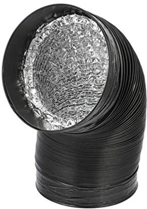 VILLCASE Aluminiumfolien-lüftungskanal Biegsamer Abluftkanal Für Küche Flexibler Luftschlauch Mit Robusten Enden Für Einfache Installation Und Vielseitige Anwendung
