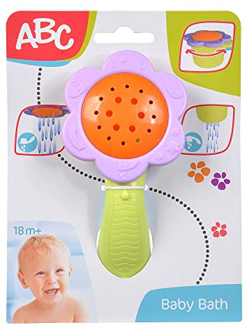 Simba 104010021 - ABC Duschi, Wasserschöpfer in Blumenform, drehbarer Kopf für zweierlei Regenfunktion, 7cm, ab 18 Monate