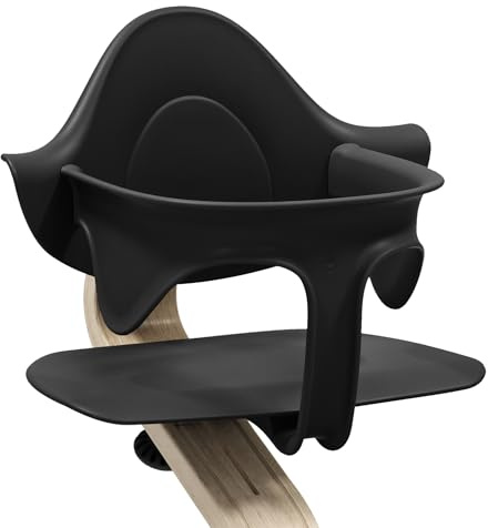 Baby Set Stokke Nomi, Noir - Apporte confort, soutien latéral et dorsal pour le bébé qui se tient assis - Compatible avec toutes les chaises Nomi