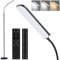 TRUMPETS Lámpara de Pie LED Regulable 18W 2200LM con Control Remoto y Táctil, Ajuste Lineal de Temperatura de Color y Brillo Para Salas de Estar, Dormitorios, Oficinas (18W)