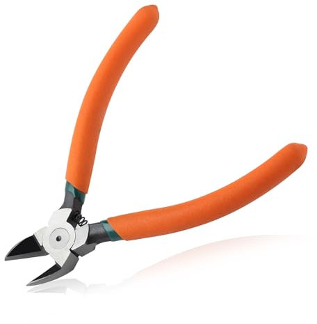 LEONTOOL Seitenschneider für bündig geschnittene Kunststoffe, 45 abgewinkelte Drahtschneider zum Basteln, Draht-Seitenschneider, Clipper, Bündigschneider, Drahtschere, Bündigschnittzange für