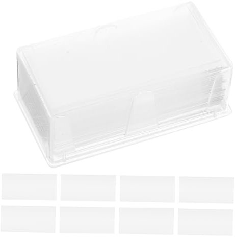 GARVALON 100stücke Mikroskopobjektträger Aus Glas Fürs Labor Pro Box Objektträger Aus Laborglas Für Wasserproben Und Verschiedene Probenarten