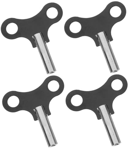 TINEASUR 4 Stück Uhraufziehschlüssel Aus Metall Langlebig Und Formstabil Für Mechanische Standuhren Und Holzuhren Kompakt Und Komfortabel Griffbereit