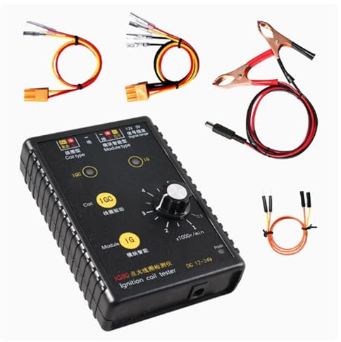 Rainorning Detector de Bobina de Encendido de Automóvil IG80-2, Comprobador de Bobina de Encendido de Motor de Motocicleta a Gasolina y Gas Natural, Herramientas de Diagnóstico para Vehículos