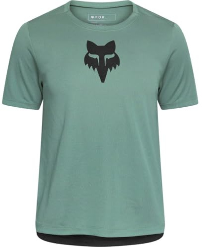 Fox Racing Youth Ranger Short Sleeve Mountain Bike Jersey, Pine, Medium