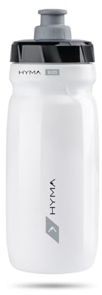 R1 Raceone Hyma Fahrradflasche, 600 cc, Farbe Weiß, hergestellt in Italien