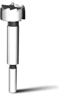 Punta Forstner 25mm,Punta da trapano 25mm per legno,lunghezza 90 mm con gambo rotondo da 8 mm