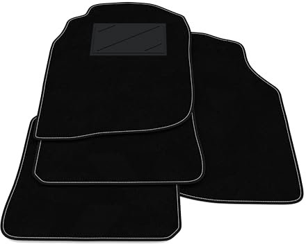 Auto-Fußmatten-Set kompatibel mit Mitsubishi Lancer Evo 6 1999-2001 | Maßgeschneiderte Teppichmatten, maßgeschneiderte Autoteppiche