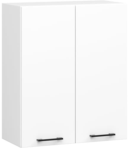AKORD | Armoire de Cuisine Suspendue - Oliwia W60 H720 | Armoire à 2 Portes de Rangement | 60 x 30 x 72 cm | Blanc