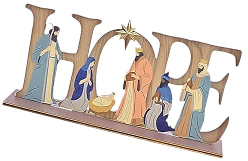 Whltzf Nativity Scene Figurine Figurine Hoping Sign For Seasonal Home And Faith Symbol Decorations Home Accessories Christmas Decoration