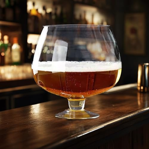 Genérico Jarra Cerveza Personalizada Grande, Vasos De Cerveza Sólidos Y Pesados, Acuario Pequeño, Vasos De Cóctel, Tazas De Vidrio Para Café, Té Y Uso Diario