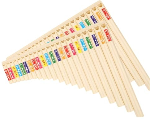 Panflöte Instrument Panflöte Ein Traditionelles Volksmusikinstrument Mit 22 Pfeifen Ist Leicht Zu Erlernen Und Für Anfänger Geeignet