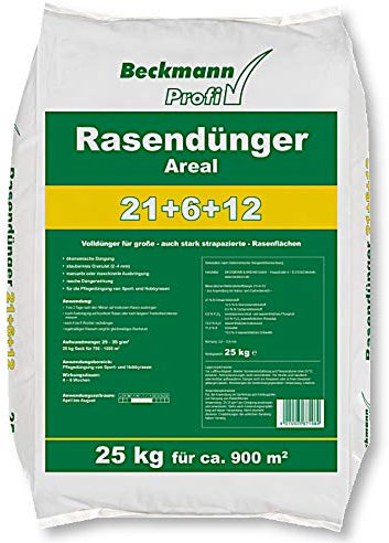 BECKMANN PROFI Rasendünger Areal 25 kg Stickstoffdünger Turbodünger Startdünger