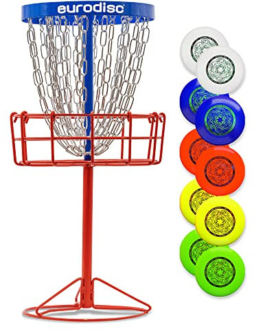 eurodisc Mini Tee Discgolf Frisbee Korb Plus 10 25g XS