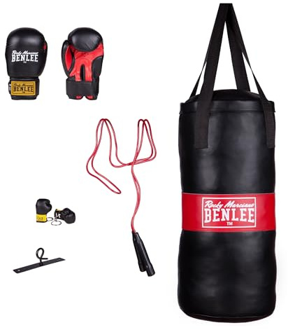 BENLEE Rocky Marciano Kinder Boxing Bag Set Punchy, Schwarz, One Size, 199077