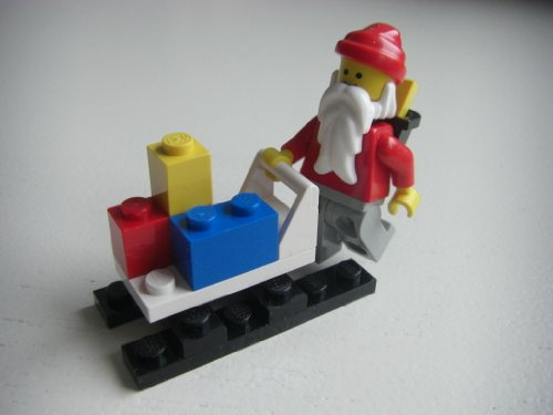 LEGO Weihnachtsmann mit Schlitten und Pakete Nr. 1807, 17 Teile im Foilienbeutel