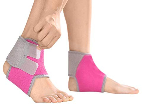 Ankle Brace Support for Kids, Breathable Adjustable Compression Ankle Tendo Foot Support Sleeve Stable Wraps Guard for Running Basketball Ankle Sprain Injuries Relief Joint Pain