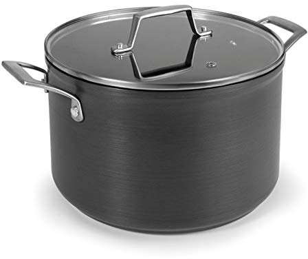 Lacor 48128 Olla Con Tapa Aluminio Anodizado, 28 cm
