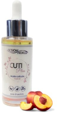 Aceite de cutículas hidratante y nutritivo CUTIPlus aroma melocotón 50ml sesioMWorld®