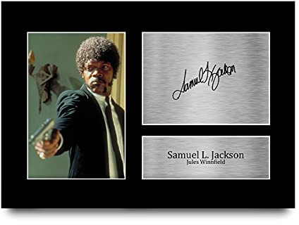 HWC Trading A4 Samuel L Jackson Pulp Fiction Geschenke Gedruckt, Signiert Autogramm Bild Für Film-Erinnerungsstücke-Fans