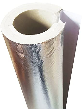 TRGCJGH Steam Pipe Thermal Insulation Pipe Casing, Boiler Thermal Insulation Rock Wool Glass Wool,5.2 * 1.2in