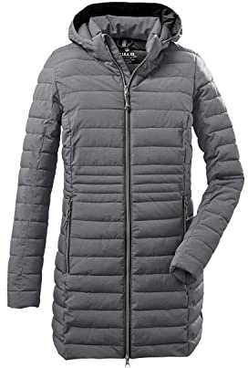 G.I.G.A. DX Women's Parka funzionale e casual in look piumino con cappuccio staccabile con zip Bacarya, grey, 34, 34275-000