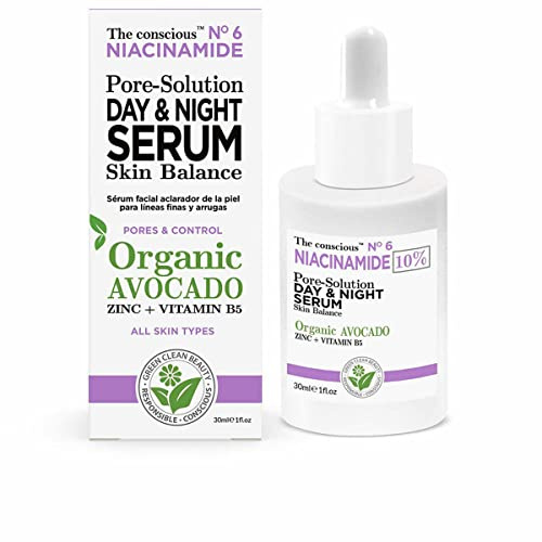 The Conscious Niacinamide Avocado Tag/Nacht-Gesichtsserum (30 ml)