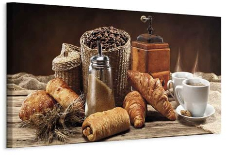 murando - Akustikbild Schalldämmung Croissant, Schallschutz, Wohnzimmer | Verbessert Raumakustik, reduziert Hall, ideal fürs Büro oder Wohnzimmer, hochwertige Verarbeitung, schnelle Montage, stilvoll