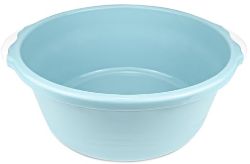 1Pcs Household Wash Basin Foot Basin Tub Vegetable Fruit Dish Tub Multipurpose Washtub for Face Cleansing, Home Kitchen （Blue）