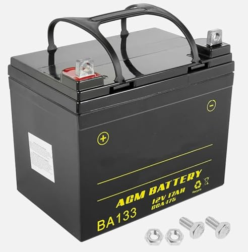 YKKUSAA AGM Battery for Z757 Z777 Z797 Z225 Z315E Z320M Z320R Z325E，Replacement for John Deere OEM, TY23017, TY25878, TY25221