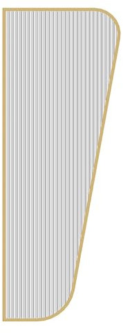 BYJSJY Urinaltrennwand, Wandmontierte Urinalwand Toilettentrennwand, Urinal Trennwand, Männer-Urinal-Sichtschutz Mit Glas, Toiletten Trennwand, for Hotelschulen Einkaufszentren Öffentliche(Gold,3pcs)