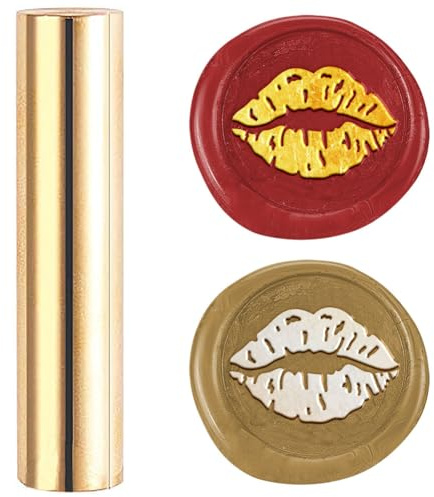 DELORIGIN 15 Mm Mini Messingstempel Mit Realistischen Lippen Wachssiegelpistole Vintage Siegelstempel Für Hochzeitseinladungen Briefumschläge Valentinstag Weinflaschen Dekor