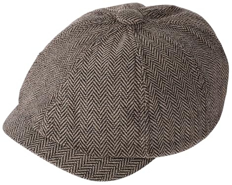 Lusofie Schiebermütze Newsboy Cap Herren Baumwolle Ballonmütze Verstellbar Barrett Peaky Blinders Mütze Schirmmütze Irischer Hut Angelhut Golfhut Schwarz Einheitsgröße Baskenmütze Herren Winter