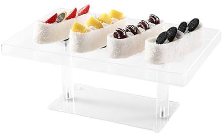 Qtuie Soporte acrílico para cupcakes, soporte para tartas, soporte para magdalenas, soporte para magdalenas, soporte para tartas, soporte para postres, decoración para tartas, cupcakes, cumpleaños