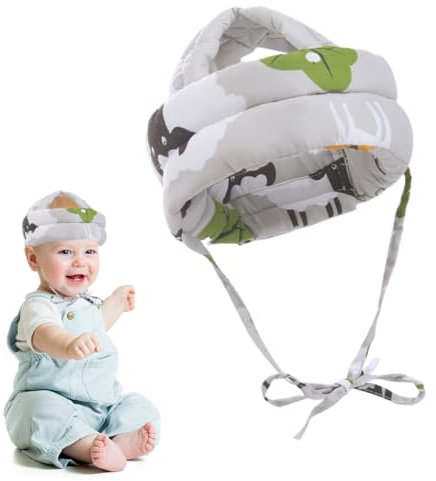 Couvre Bébé, Casque Bebe Antichoc Protection, Protege Tete Bebe Chute, Casque Anti Chute Bebe animé pour bébé de 6 à 36 mois, pour les jeunes enfants qui apprennent à marcher et à ramper