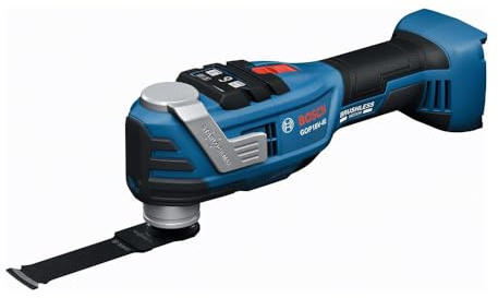 BOSCH GOP18V-40N StarlockMax Outil oscillant sans balais 18 V – Puissant 20 000 OPM, 6 réglages de vitesse, arrêt automatique, design ergonomique, changement rapide d'accessoires, idéal pour les