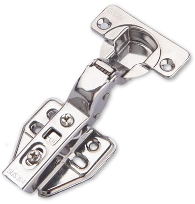 4 Pcs Soft Close Cabinet Hinge 35mm,110 Degree Inset,Folding Doors Mute Concealed Cupboard Hinge with Screws,Adjustable,Suitable for Kitchen,Bathroom,Bedroom