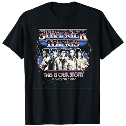Stranger Things Retro Thunder Group T-Shirt