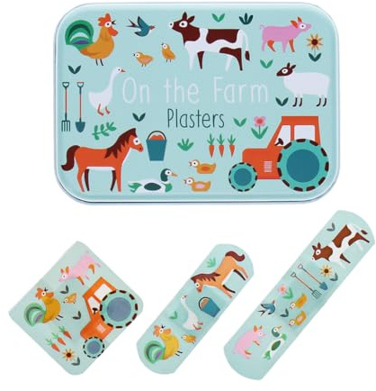Children's plasters in a tin (30 pcs) - Farmyard