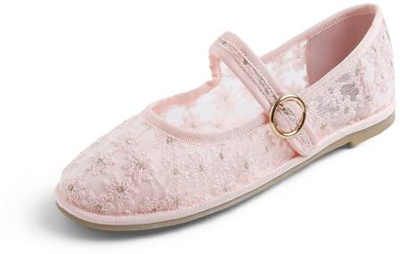 Feversole Women's Mary Jane Fashion，Femmes élégantes Chaussures décontractées Ballerines Fond Mou Confortable Marche Quotidienne Mary Jane Chaussures de Mode
