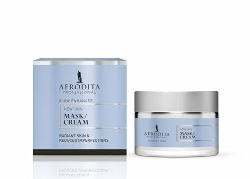 Afrodita Professional Overnight ansiktsmask & nattkräm 50 ml – enzym lysande mask för mjukare mjukare hud, jämnare hy och mindre synliga oregelbundenheter