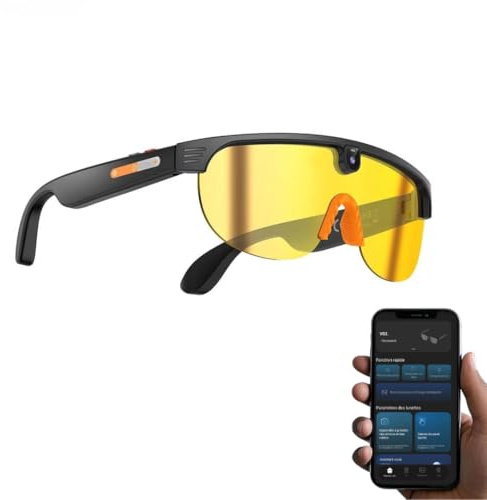 Générique 2026 Lunettes Smartglasses AI Caméra Full HD 290mAh Haute AutonomieProtection UV, Bluetooth, Musique, Traduction