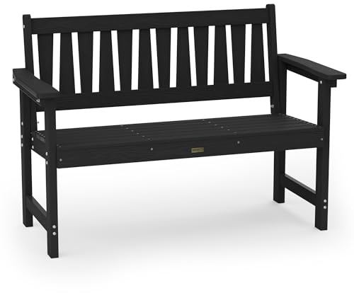 MXIMU Banc de Jardin pour extérieur 2 Places : Banc de Jardin en Plastique