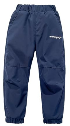 Pantaloni da Neve Isolanti per Bambine con Fodera Softshell per Escursionismo e Arrampicata Invernale (Navy, 12-13 Years)