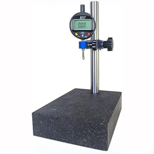 Altimetro digitale e profondimetro con display LCD, campo di misurazione 0-12,7 mm, porta di uscita dati per hardware meccanico e stampi