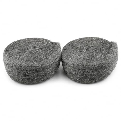 2 PCS 3M Steel Wool Mice Blocker, Steel Wire Wool | Applicable to Deter Rats Insects, Metal Polishing Rust Paint Wood Cleaning Kit for Garage Attic Garden