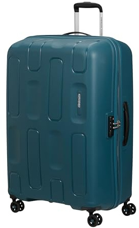 American Tourister Ellipso - Stor Hårdskal Resväska 79 cm, Lätt Resväska med 4 Hjul, TSA-Lås, Incheckningsväska 104L - 3.80 KG - Blågrön (Totally Teal)