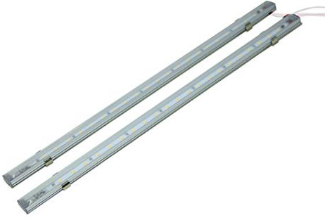 lighteu, 2x lineares Licht (41 cm), 12V 5W, Berührungsschalter, LED, Kabine, unter Schrank, Wandstreifenlicht, für Boot, Yacht und Wohnwagen, Campervan, Wohnmobil, RV,