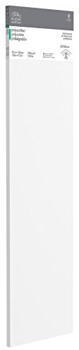 Winsor & Newton 6206013 professionell kilram av bomullsblandning, 385 g/m², 3-vägs grundad, medelkornig, perfekt för oljefärger och akrylfärger – 30 x 120 cm