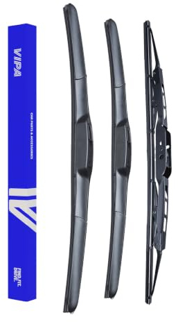 Vipa Car Parts Premium Wiper Blade Set | Fits: MAZDA 6 Hatchback (Aug 2007 to Jul 2013) | All-Weather Performance | Durable, Streak-Free Windshield Wipers | Easy Installation